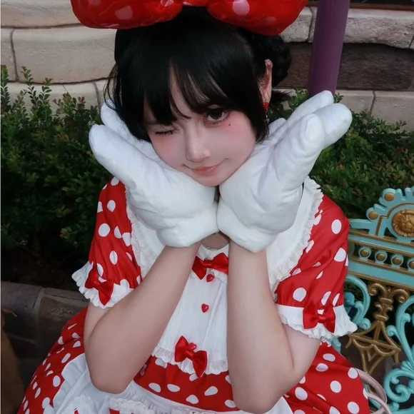 Disney Minnie Mouse Red Polka Dot Headband - Picture 3 of 5